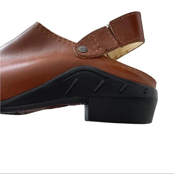 Ariat Sport Mules Timber Clogs Leather Slingback Western Booties Strap 9.5 EUC - Picture 5 of 8